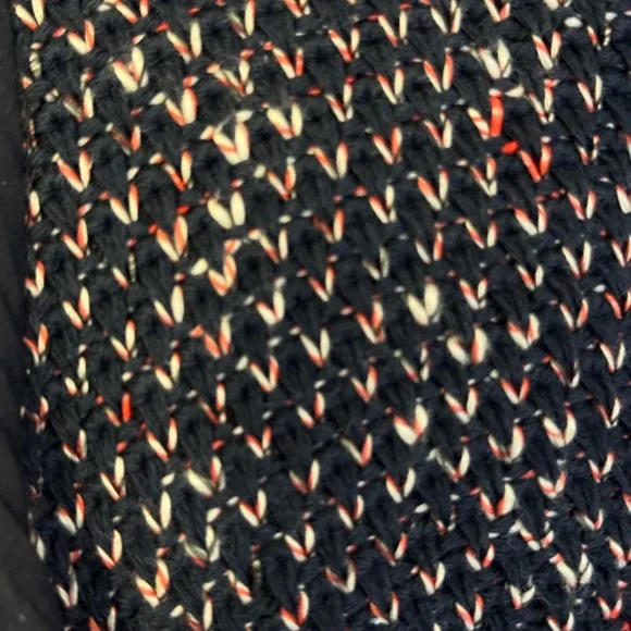 Derek Lam 10 Crosby 8 Navy Red Cardigan Jacket Cotton Tweed Size 2 - Picture 3 of 11